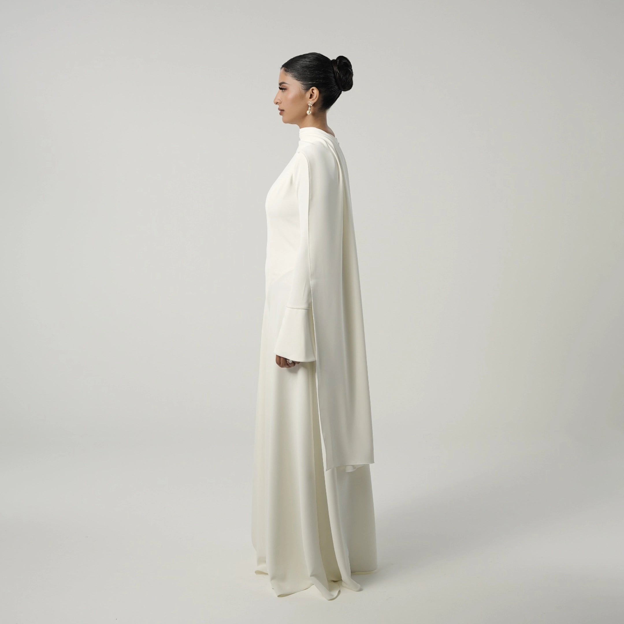 fitted lace wedding dress Classic Flared Maxi Dress – The Style Vault